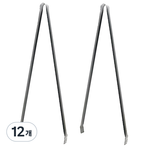 크린메이트 스테인레스 집게 60cm, 12개