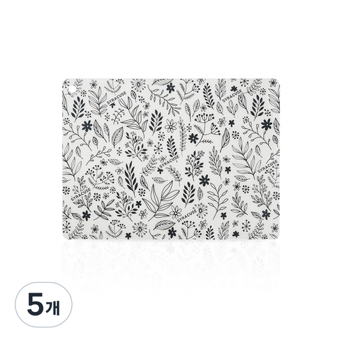 시라쿠스 인덕션 보호매트 사각 대, 숲 그레이, 5개