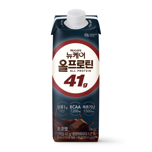 뉴케어 정품 올프로틴 41g 초코맛, 350ml, 1개