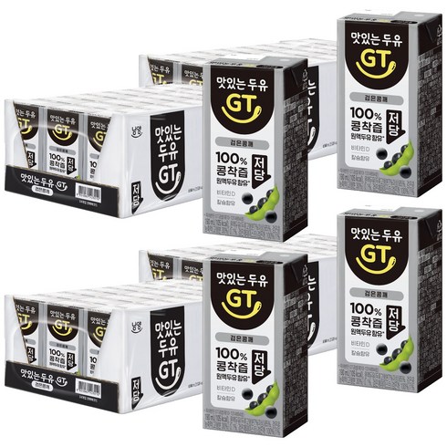 맛있는두유GT 검은콩깨, 190ml, 96개