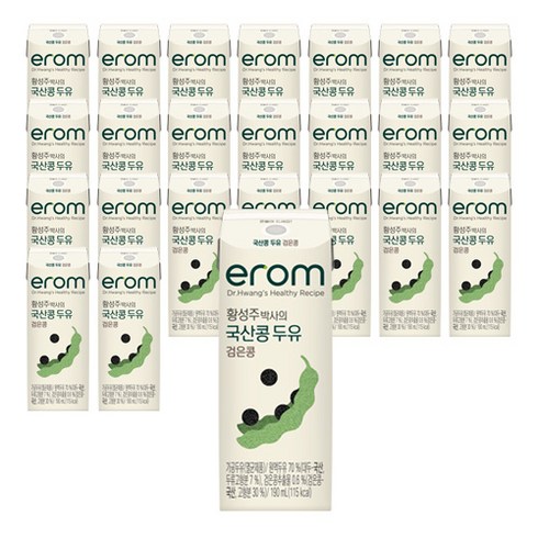 이롬 황성주 검은콩 두유, 190ml, 24개