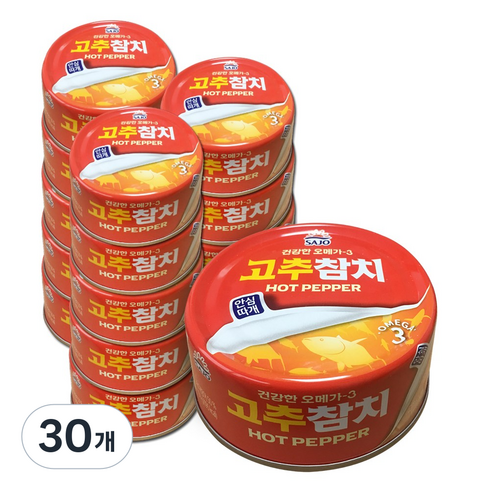 사조 고추참치, 85g, 30개