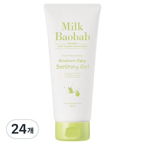 밀크바오밥 뉴본 베이비 진정 수딩 젤, 200ml, 24개