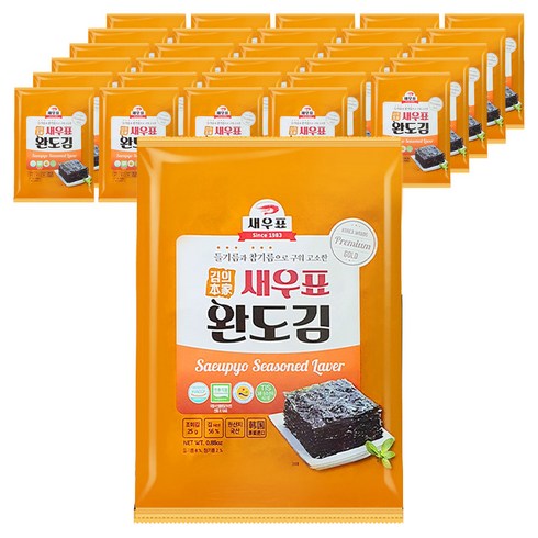 새우표 완도 오리지널 전장김, 25g, 45개