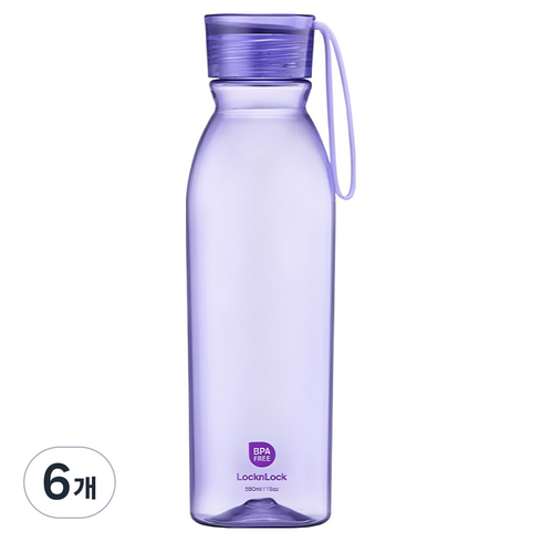 락앤락 데일리 밸런스 보틀, 바이올렛, 550ml, 6개