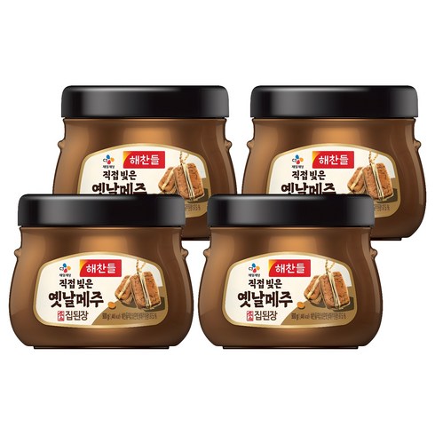 해찬들 직접 빚은 옛날메주 집된장, 900g, 4개