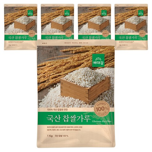 배대감 국산 찹쌀가루, 1kg, 5개