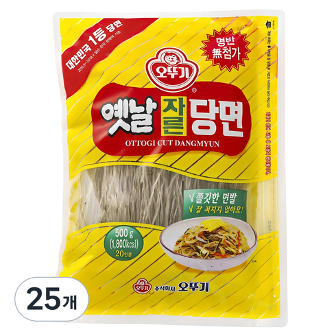 오뚜기옛날 자른당면, 500g, 25개