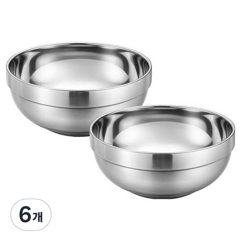 발룬피니 스텐 이중진공 냉면기, 6개, 1200ml