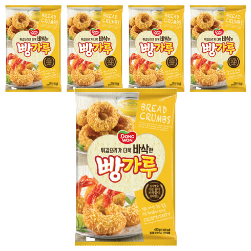 동원 빵가루, 450g, 5개