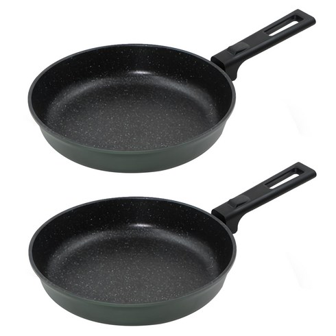 키친아트 쿠킹파파 마블코팅 프라이팬, 24cm, 2개