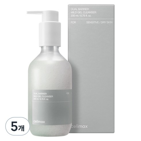 셀리맥스 듀얼배리어 마일드 젤 클렌저, 200ml, 5개