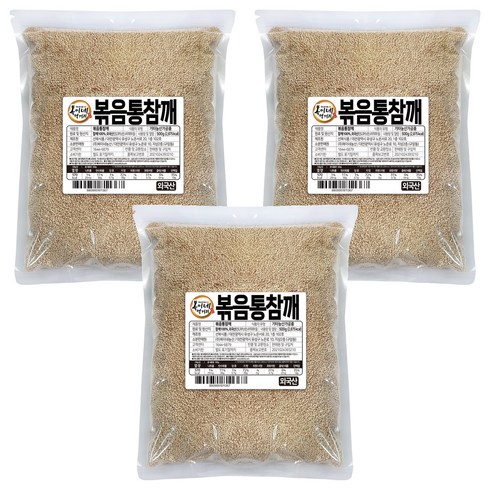 복이네먹거리 볶음통참깨, 500g, 3개