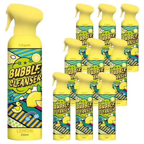 아이오감 아이배냇 버블클렌저 레몬향, 10개, 250ml