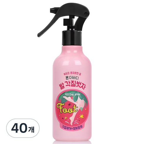 온더바디 코튼풋 발 각질벗자 풋필링 스프레이, 1개입, 40개, 240ml