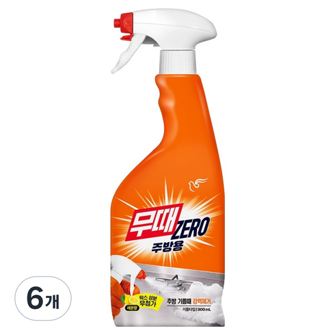 무균무때 세정제 주방용, 6개, 900ml