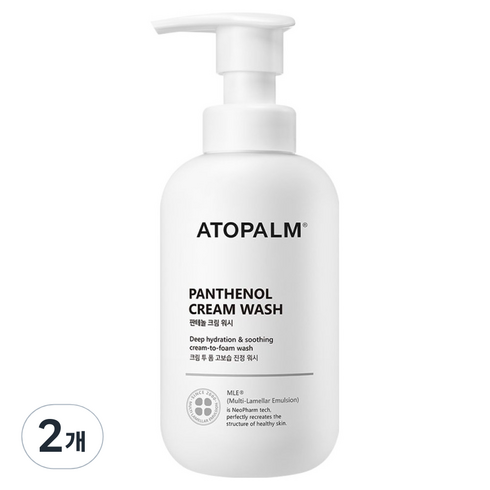 아토팜 판테놀 크림 바디워시, 300ml, 2개