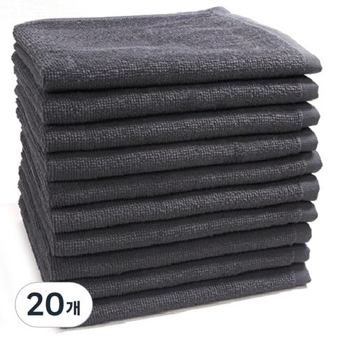 송월타월 진미용 70g 20수 면사, 진회색, 20개