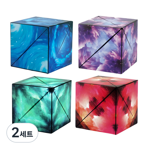 하이제이비 우주큐브 4종, 블루 + 레드 + 퍼플 + 그린, 2세트