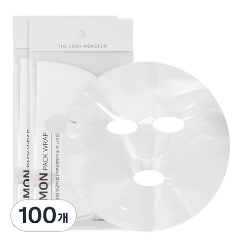 라몽 일회용 얼굴팩 랩 마스크 100p, 100개