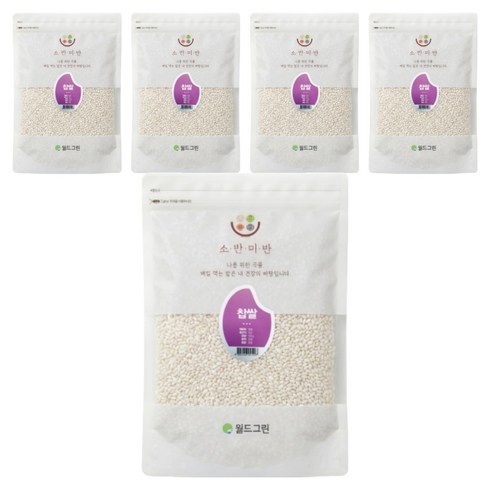 소반미반 찹쌀, 500g, 5개