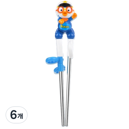 에디슨 뽀로로 스텐 젓가락 1단계 오른손용, 경찰, 6개