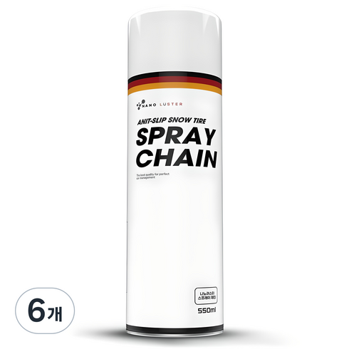 나노러스터 프리미엄 대용량 스프레이 체인, 6개, 550ml