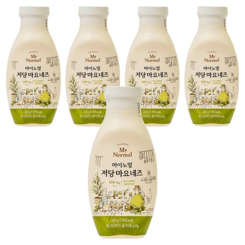 마이노멀 저당 마요네즈, 260g, 5개