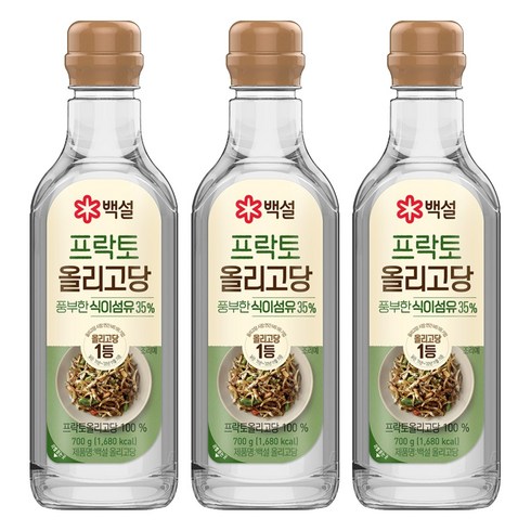 백설 올리고당, 700g, 3개