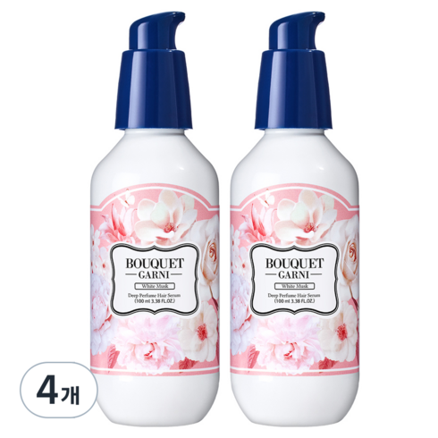 부케가르니 딥퍼퓸 헤어세럼 화이트머스크, 100ml, 4개