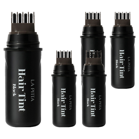 라피타 새치커버 타투 헤어틴트 10ml, 블랙, 5개