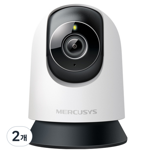 머큐시스 3K 500만 화소 회전형 홈 카메라 실내용, 2개, MC230