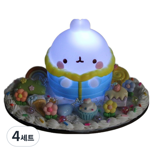 투영디자인 몰랑 랜덤 무드등 꾸미기, 4세트, 랜덤발송