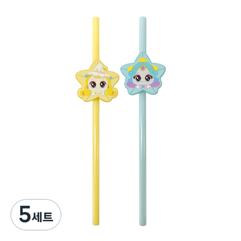 르번 슈팅스타 캐치티니핑 피규어 빨대 초롱핑 + 빤짝핑 세트, 5세트, 1개