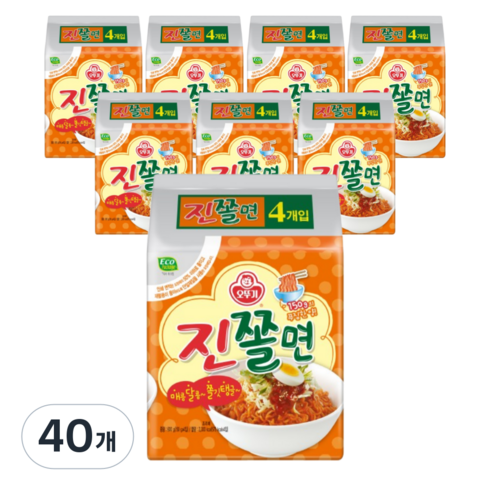 오뚜기 진쫄면, 600g, 40개
