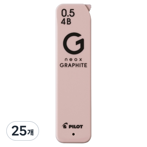 파이롯트 new 네옥스 그라파이트 샤프심 4B, 25개, 0.5mm