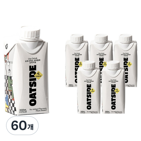오트사이드 귀리음료 오리지널, 200ml, 60개
