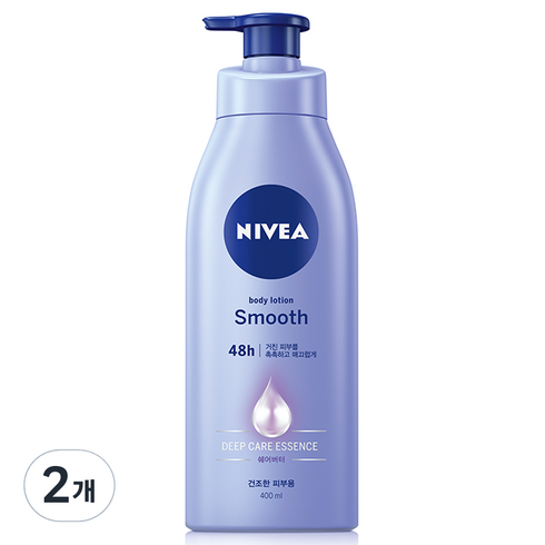 니베아 스무드 바디 로션, 400ml, 2개