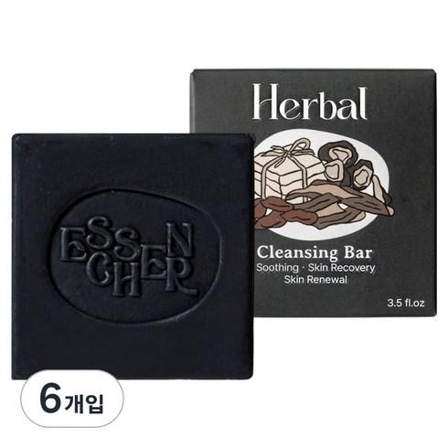 에센시에르 한방 클렌징 비누, 6개입, 100g