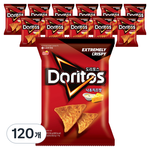 도리토스 나쵸치즈맛, 84g, 120개