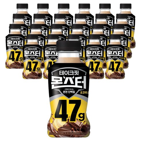 테이크핏 몬스터 초코바나나 프로틴, 350ml, 24개