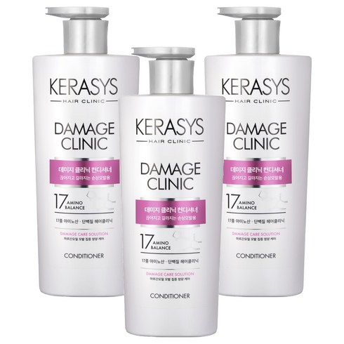 케라시스 데미지 클리닉 린스, 600ml, 3개