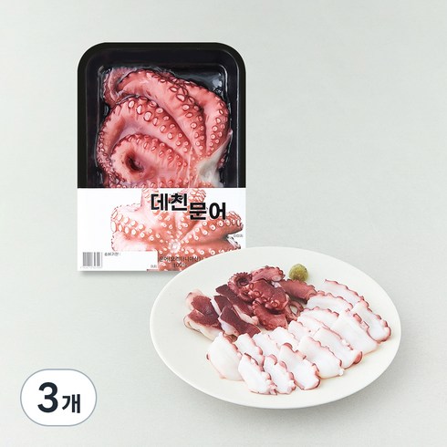 모리타니아산 데친 문어, 400g, 3개
