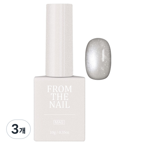 프롬더네일 GLITTER MAGNET GEL 네일, 베이지(FG368), 10g, 3개