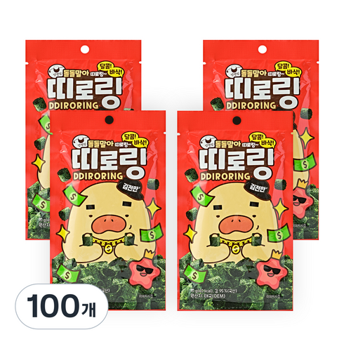 만전김 띠로링, 10g, 100개