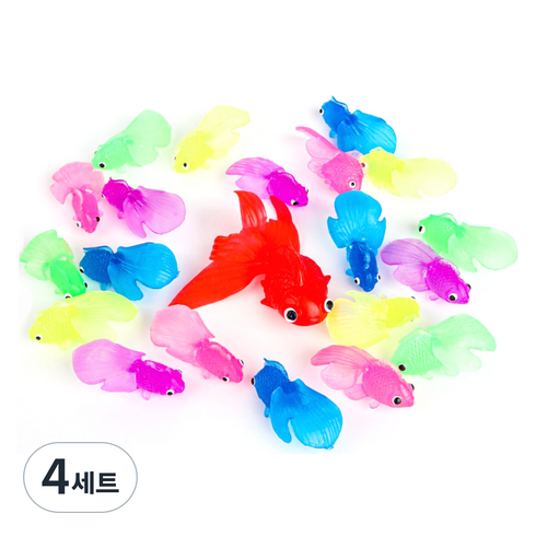 빌랑 스몰월드 금붕어 모형 21p, 혼합색상, 4세트