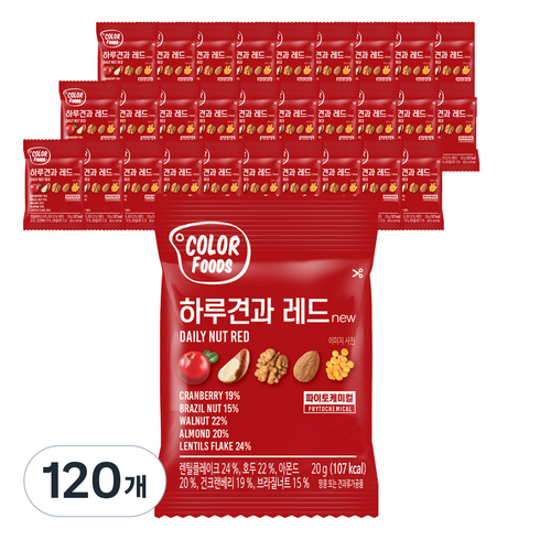 하루견과 레드, 20g, 120개