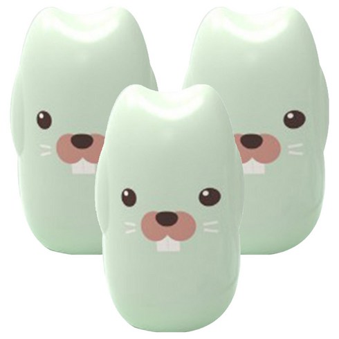 블루마켓 베이비 귀여운 케이스 네일 키트, 물범 민트, 3세트