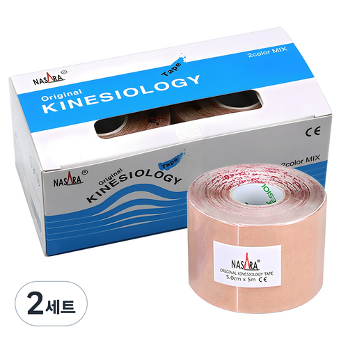 나사라 키네시올로지 오리지날 스포츠 테이프 2p, 2세트