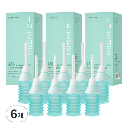 미스미즈 이너 리프레싱 워시 베이직 여성청결제 3개입, 150g, 6개